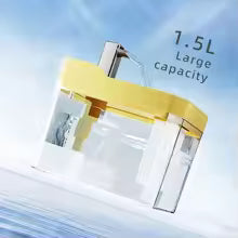 Distributore automatico di fontana per acqua potabile USB circolazione dell'acqua viva Ciotola per acqua per gatti rimovibile con filtro dell'acqua a pompa Silenzioso