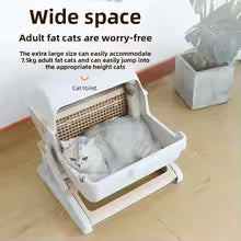 Lettiera semiautomatica Grande lettiera automatica per gatti per tutte le stagioni Semi chiusa per animali domestici